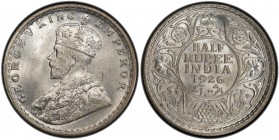 BRITISH INDIA: George V, 1910-1936, AR ½ rupee, 1926(c), KM-522, S&W-8.109, PCGS graded MS65.
Estimate: USD 150 - 250
