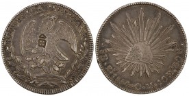 CHINESE CHOPMARKS: MEXICO: Republic, AR 8 reales, 1854-Zs, KM-377.13, assayer OM, with single large Chinese merchant chopmark, VF.
Estimate: USD 75 -...