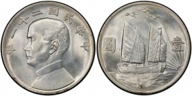 CHINA: Republic, AR dollar, year 21 (1932), Y-344, L&M-108, Sun Yat Sen // birds over Chinese junk under sail, PCGS graded MS62.
Estimate: USD 3000 -...