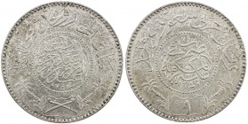 HEJAZ & NEJD: 'Abd al-'Aziz b. Sa'ud, 1926-1932, AR riyal, Makka al-Mukarrama (Mecca), AH1346, KM-12, EF.
Estimate: USD 150 - 250