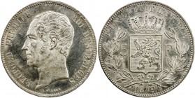 BELGIUM: Leopold I, 1831-1865, AR 5 francs, 1849, KM-17, a few hairlines, reflective obverse surfaces, very lustrous, nearly choice, Unc.
Estimate: U...