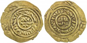 CRUSADER KINGDOMS: AV bezant (3.81g), ND (ca. 1230-1260), CCS-6c, A-730, 2 pellets below obverse field, late style, Crusader issue derived from Fatimi...