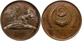 FRANCE: Napoleon, as First Consul, 1799-1804, AE medal, 1800, Bramsen-37, Laskey-XII, 41mm, The Battle of Marengo and the Passage of the St. Bernard b...