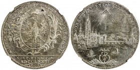 FRANKFURT AM MAIN: Free Imperial City, AR thaler, 1772, KM-251, Dav-2226, mintmaster PCB, a superb lustrous example of the city view type! NGC graded ...
