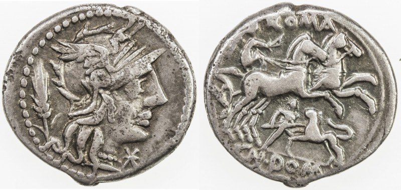 ROMAN REPUBLIC: Cn. Domitius Ahenobarbus, AR denarius (3.85g), Rome, Crawford-26...