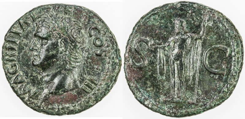 ROMAN EMPIRE: Agrippa, died 12 BC, AE as (10.51g), Rome, RIC-58 Caligula; BMC-16...