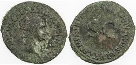 ROMAN EMPIRE: Germanicus, died 19 AD, AE as (12.13g), Rome, RIC-106 Claudius; BMC-215 Claudius, struck 42-43 AD under Claudius, bare head of Germanicu...