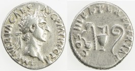 ROMAN EMPIRE: Nerva, 96-98 AD, AR denarius (3.29g), Rome, RIC-34; BMC-56, struck 97 AD, laureate head right, IMP NERVA CAES AVG P M TR POT II // simpu...