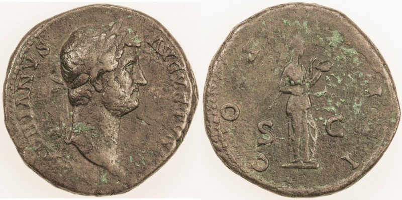 ROMAN EMPIRE: Hadrian, 117-138 AD, AE as (13.09g), Rome, RIC-975c; Cohen-371, st...