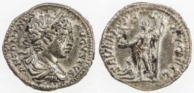 ROMAN EMPIRE: Caracalla, 198-217, AR denarius (3.36g), Rome, RIC-45; Cohen-590, struck 199-200 AD, laureate bust right, draped and cuirassed, ANTONINV...