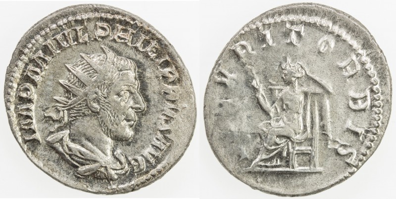 ROMAN EMPIRE: Philip I, 244-249 AD, AR antoninianus (4.83g), Rome, RIC-48b; Cohe...