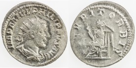 ROMAN EMPIRE: Philip I, 244-249 AD, AR antoninianus (4.83g), Rome, RIC-48b; Cohen-215, struck 244-247 AD, radiate bust right, draped and cuirassed, IM...