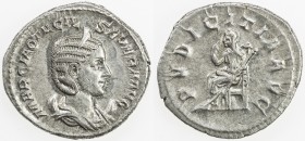 ROMAN EMPIRE: Otacilia Severa, AR antoninianus (4.34g), Rome, RIC-123c; Cohen-53, struck 244-246 AD, diademed and draped bust right on crescent, MARCI...