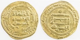 ABBASID: al-Radi, 934-940, AV dinar (3.27g), Suq al-Ahwaz, AH323, A-254.1, small weak spot, VF.
Estimate: USD 160 - 180