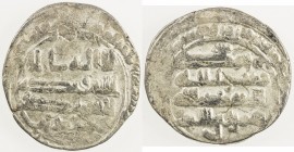 SAFFARID: 'Amr b. al-Layth, 879-901, AR heavy dirham (7.46g) (Andaraba), AH28x, A-1402P, citing the governor Hamdan below the obverse field (known dat...