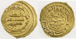SAFFARID: Tahir al-Tamimi, 964-970, AV fractional dinar (1.67g), Sijistan, AH355, A-1415, bold date, mint barely visible but can only be Sijistan, VF....