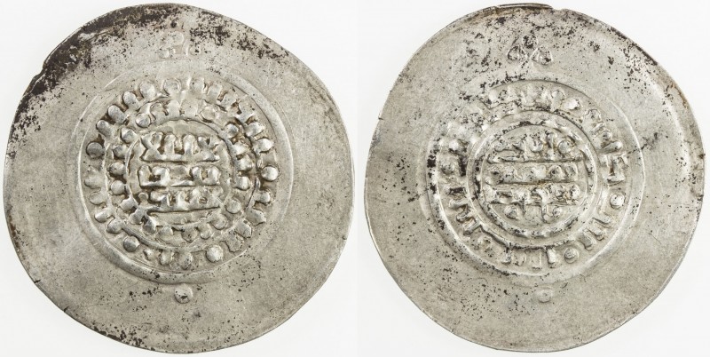 SAMANID: Nuh III, 976-997, AR broad dirham (5.01g), NM, ND, A-1469L, imitative d...