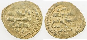 GHAZNAVID: Ibrahim, 1059-1099, AV dinar (2.71g) (Ghazna), AH491, A-1637.3, with the additional title Shahanshah, citing the caliph al-Mustazhir (AH487...