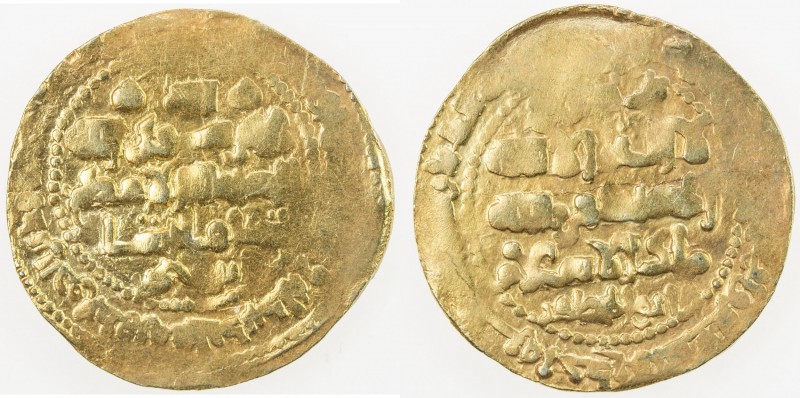 GHAZNAVID: Ibrahim, 1059-1099, AV dinar (4.27g) (Ghazna), AH491, A-1637.3, with ...