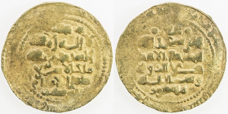 GHAZNAVID: Mas'ud III, 1099-1115, AV dinar (5.52g), Ghazna, AH(49)2, A-1647, wit...