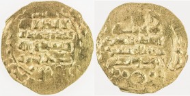GHAZNAVID: Mas'ud III, 1099-1115, AV dinar (1.68g) (Ghazna), AH505, A-1647, with title ghiyath al-muslimin, lovely strike for this type, clear date, u...