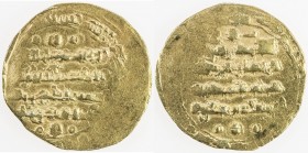 GHAZNAVID: Mas'ud III, 1099-1115, AV dinar (3.94g) (Ghazna), AH(507?), A-1647, with title ghiyath al-muslimin, somewhat double struck, VF.
Estimate: ...