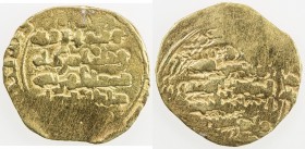 GHAZNAVID: Arslanshah, 1116-1117, AV dinar (4.78g) (Ghazna), AH(509), A-V1650, without circle of annulets around the field on both sides, very weak st...