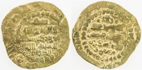 GHAZNAVID: Arslanshah, 1116-1117, AV dinar (4.38g) (Ghazna), AH(510), A-V1650, with circle of annulets around the field on both sides, VF, R. 
Estima...