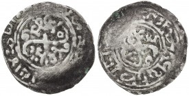 CHAGHATAYID KHANS: temp. Qaidu, 1270-1302, AR dirham (2.03g), Samarqand, ND, A-1985, unusual type for Samarqand, with the S-tamgha of Qaidu on both si...