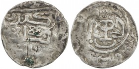 SHAHS OF BADAKHSHAN: Sultan Bakht, fl. 1310-1315, AR dirham (1.93g), Badakhshan, AH71x, A-B2015, obverse legend iskandar al-thani al-sultan bakht, min...
