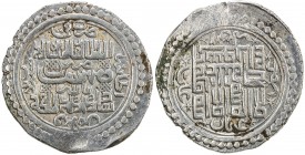 ILKHAN: Abu Sa'id, 1316-1335, AR 6 dirhams (8.65g), Bazar (the military mint), Khani 33, A-2217, nice strike, VF to EF.
Estimate: USD 100 - 120