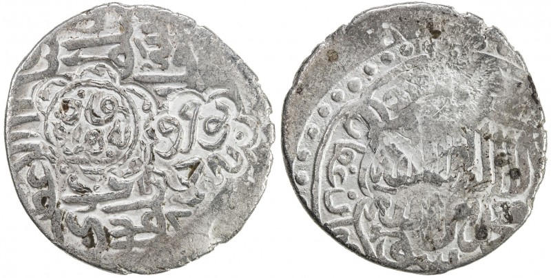 TIMURID: Sultan Husayn, 1469-1506, AR tanka (4.88g), Marw, ND, A-2439A, counterm...