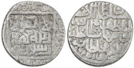 QARA QOYUNLU: Jahanshah, 1438-1467, AR tanka (5.13g), Herat, AH862, A-2493H, Struck during Jahanshah's brief occupation of Herat, style of the contemp...