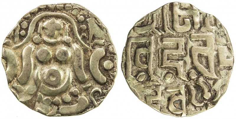 GAHADAVALAS OF KANAUJ: Govinda Chandra, ca. 1114-1154, debased AV 4½ masha (3.95...