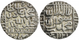 DELHI: Muhammad Adil Shah, 1552-1556, AR rupee (11.49g), Narnol, AH961, G-D1100, 2 testmarks, superb strike, EF, S. 
Estimate: USD 80 - 110