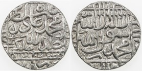 DELHI: Muhammad Adil Shah, 1552-1556, AR rupee (11.31g), Narnol, AH961 (sic), G-D1100, 2 small testmarks, scarce mint, bold VF, R. 
Estimate: USD 100...