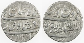 MUGHAL: Shah Jahan II, 1719, AR rupee (11.41g), Lahore, AH1131 year one (ahad), KM-405.7, About VF.
Estimate: USD 80 - 110
