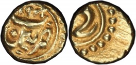 MYSORE: Tipu Sultan, 1782-1799, AV fanam (0.37g), Patan, AH1198, KM-128.1, PCGS graded MS62.
Estimate: USD 50 - 75