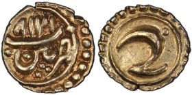MYSORE: Tipu Sultan, 1782-1799, AV fanam (0.37g), Patan, AM1218, KM-128.1, PCGS graded AU58.
Estimate: USD 50 - 75