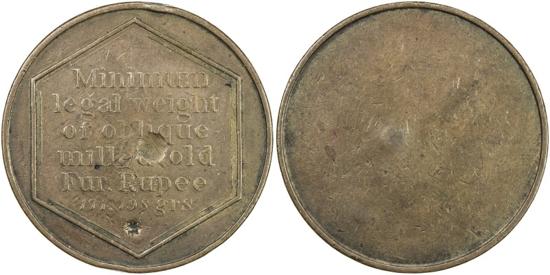 BENGAL PRESIDENCY: George III, 1760-1820, AE weight (10.95g), ND [1806-19], Stv-...