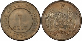 BRITISH NORTH BORNEO: 1 cent, 1938-H, KM-3, PCGS graded MS66.
Estimate: USD 100 - 150