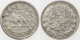 IRAN: Nasir al-Din Shah, 1848-1896, AR 500 dinars, Tehran, AH1298, KM-894.1, EF.
Estimate: USD 75 - 100