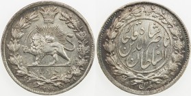 IRAN: Nasir al-Din Shah, 1848-1896, AR 1000 dinars, Tehran, AH1295, KM-899, EF.
Estimate: USD 100 - 150