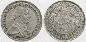 EICHSTADT: Josef, Graf von Stübenberg, 1790-1802, AR ½ thaler, 1796, KM-96, Schön 28, initials CD, date in chronogram (reverse legend), lightly toned,...