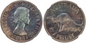 AUSTRALIA: Elizabeth II, 1952-, AE penny, 1956(m), KM-56, NGC graded PF64 BR.
Estimate: USD 80 - 100