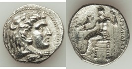 MACEDONIAN KINGDOM. Alexander III the Great (336-323 BC). AR tetradrachm (26mm, 16.61 gm, 11h). XF, porosity. Late lifetime or early posthumous issue ...