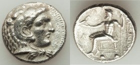 MACEDONIAN KINGDOM. Alexander III the Great (336-323 BC). AR tetradrachm (26mm, 16.85 gm, 1h). Choice VF, porosity. Late lifetime-early posthumous iss...