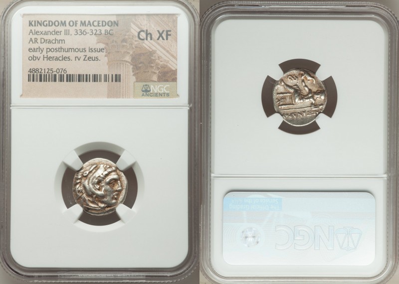 MACEDONIAN KINGDOM. Alexander III the Great (336-323 BC). AR drachm (16mm, 9h). ...