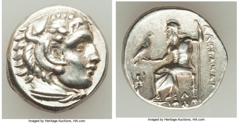 MACEDONIAN KINGDOM. Alexander III the Great (336-323 BC). AR drachm (15mm, 4.32 ...