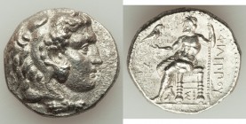 MACEDONIAN KINGDOM. Philip III Arrhidaeus (323-317 BC). AR tetradrachm (26mm, 16.77 gm, 1h). Choice XF, porosity. Lifetime issue of Sidon, dated Regna...